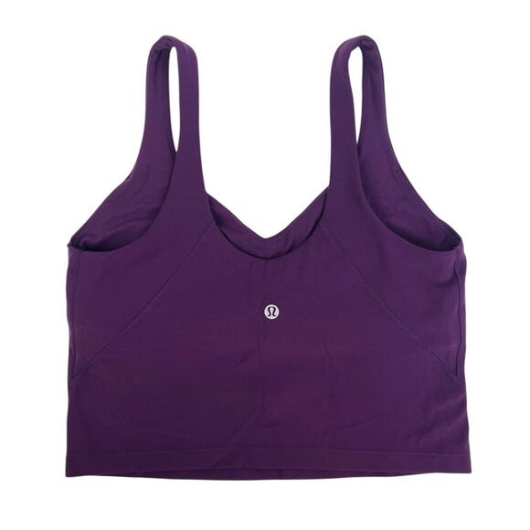 Lululemon Align Tank Top Dramatic Magenta Plum Purple V-Neck Size 8 - Picture 4 of 7